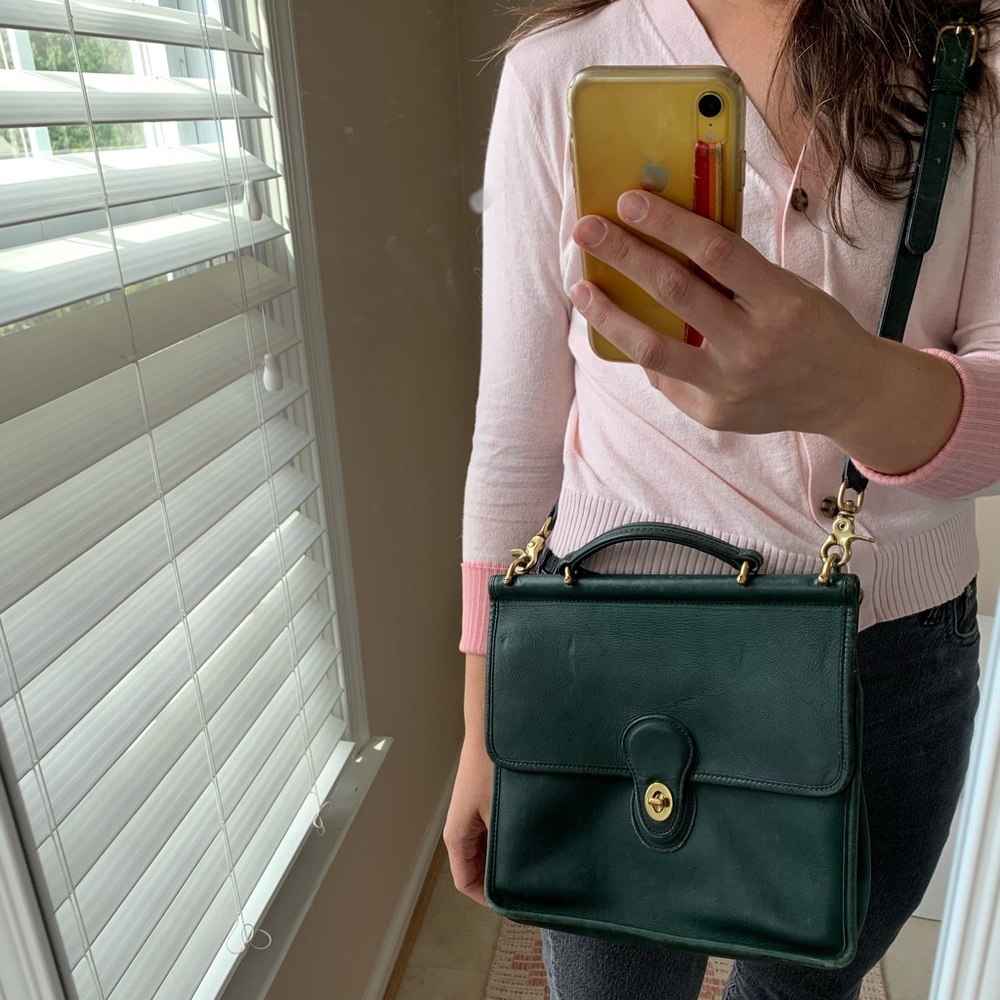 Coach Green Leather Vintage Willis Bag